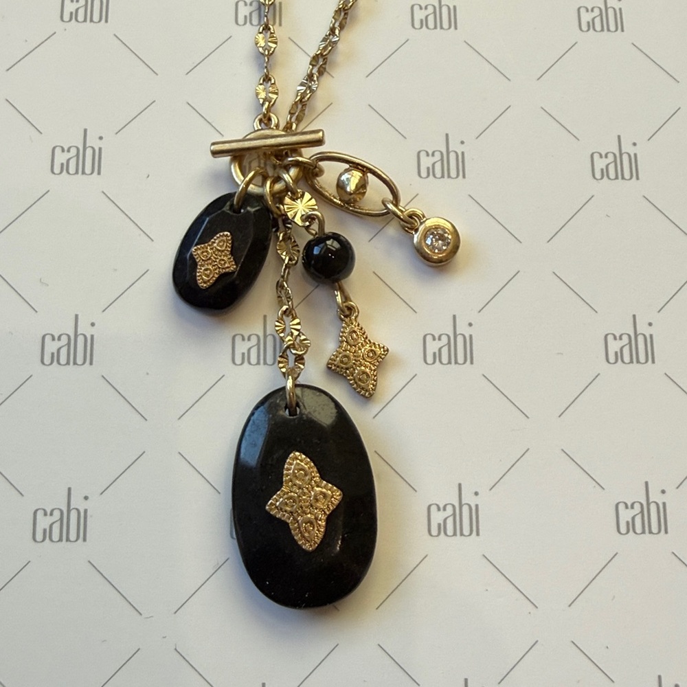 CAbi Gold and Black Jewelry Set